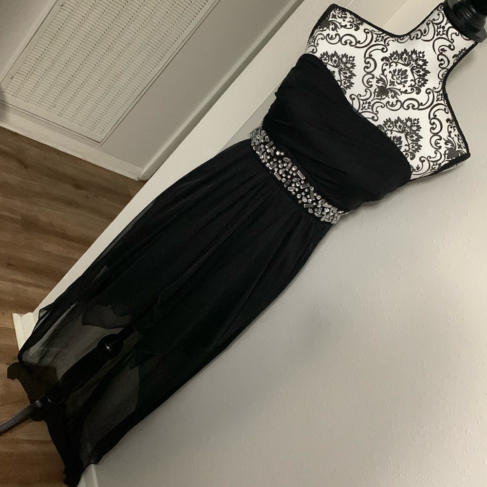 Beautiful Black Highlow Dress